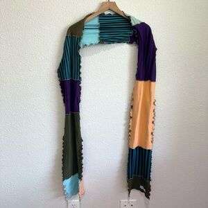 DENIMCRATIC Women's The ugly Scarf Cotton Multicolored Patchwork Funky 90's Y2K